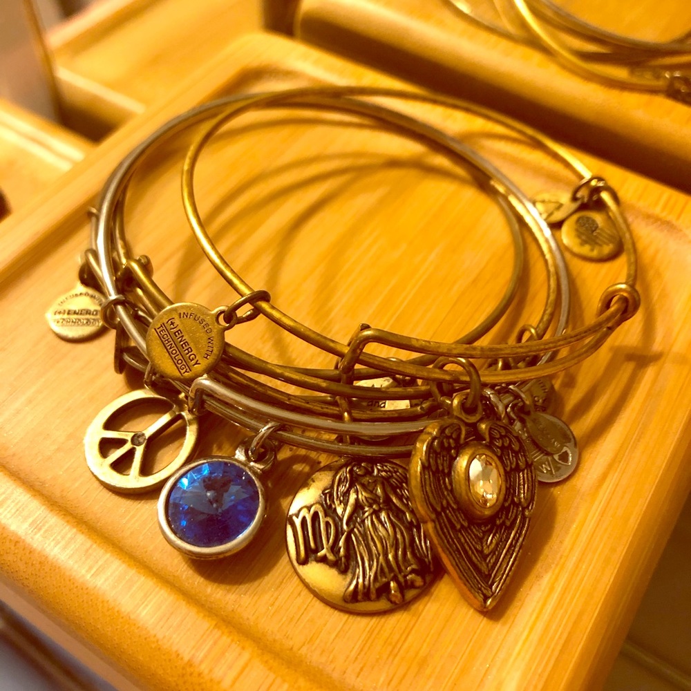 Alex and Ani Set of 4 Bangle Bracelets